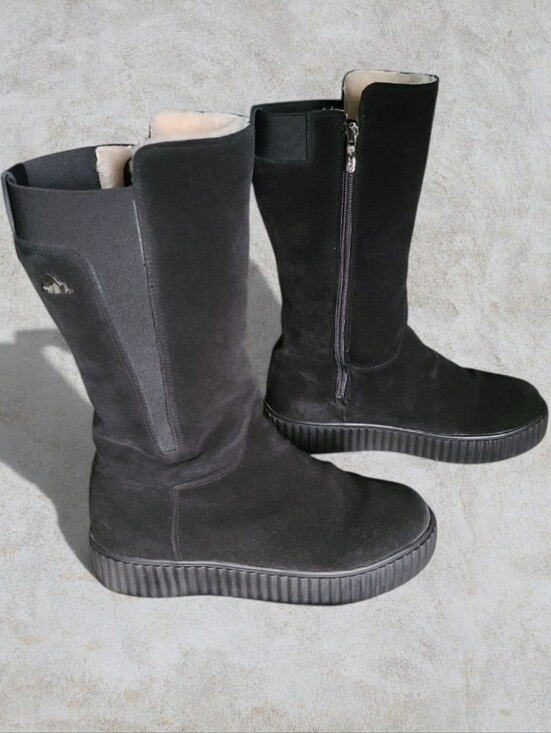 Pajar Shoes - Pajar Canada Heritage Suede & Shearling Waterproof Winter Boots - Women's Size 7